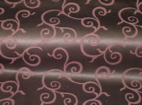 4. Ткань скатертная  Мати рисунок Вензель шоколад